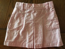 Elephantito Skirt Girls Red & White Striped Size 3