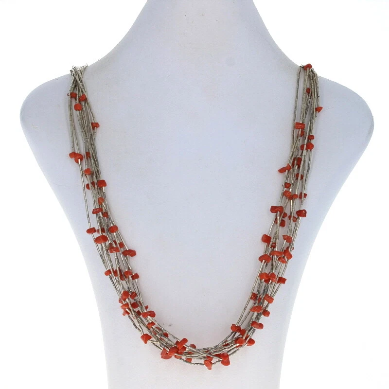 Coral native on sale american jewelry