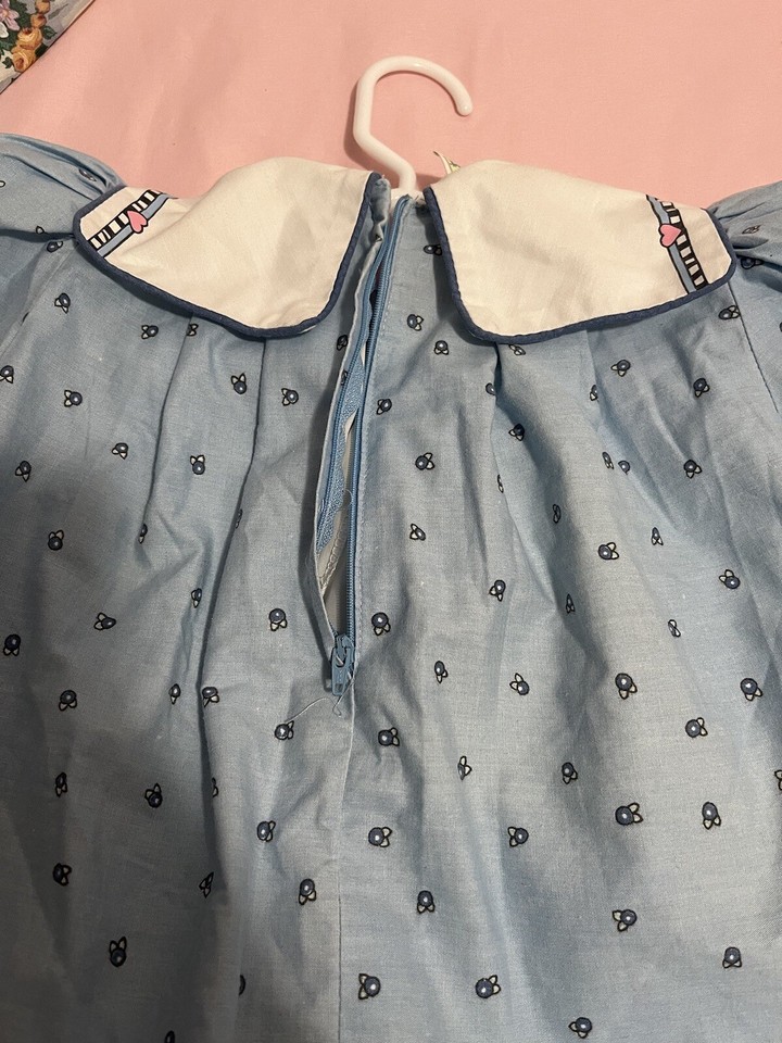 Vintage Daisy Kingdom Bunny Blue Dress Girls 4T eBay