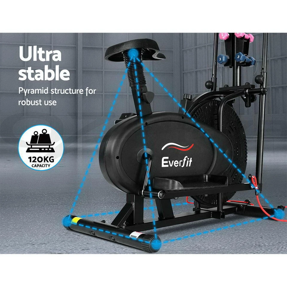 Everfit Exercise Bike 6in1 Elliptical Cross Trainer Bicycle Home Gym Fitness - image 4 of 4
