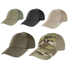 Condor TCTM Breathable Mesh Tactical Team Cap w/ Two Hook and Loop Panels 