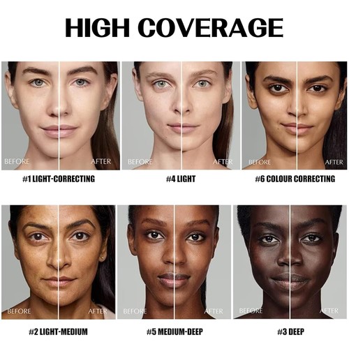 Palette Correcteur Correcteur Multi-Usage 5 en 1 pour Couverture Complète et Aspect Naturel - Photo 7/8