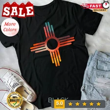 2025/New Mexico State Zia Vintage Retro-Modern Design Unisex Form T-shirt
