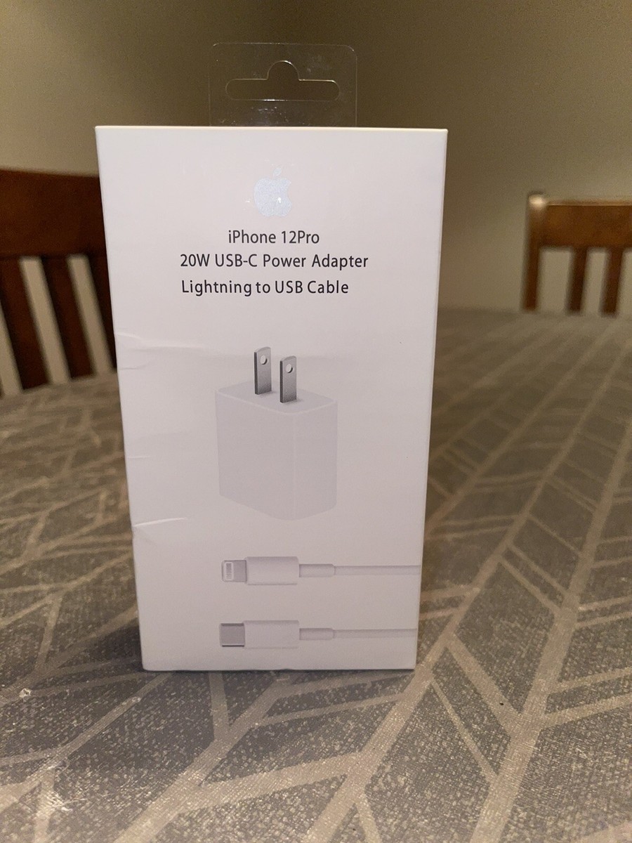 iPhone 12Pro 20w USB-C Power Adapater Lightning to USB Cable iPhone 12Pro 20w USB-C Power Adapater Lightning to USB Cable