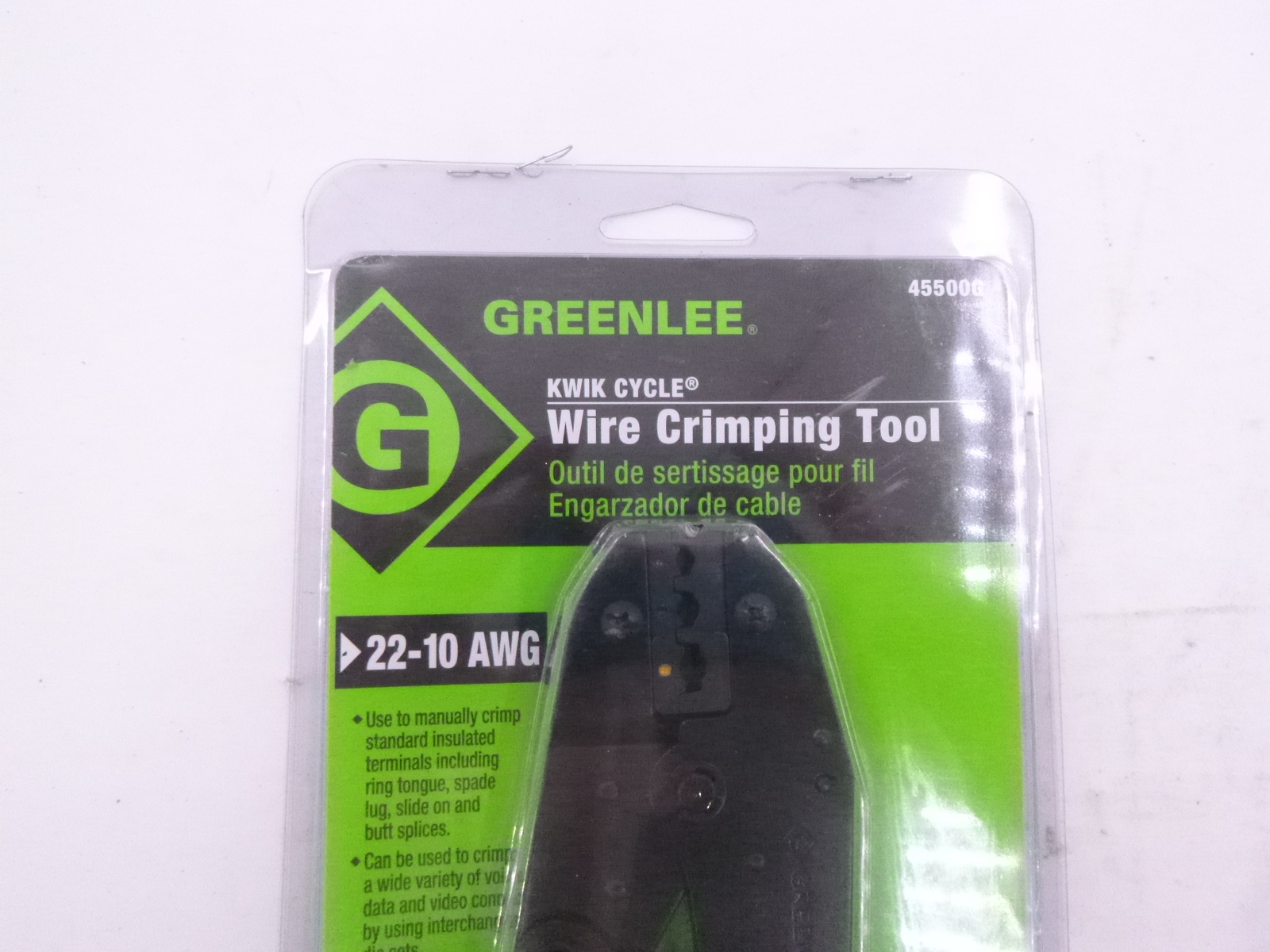 Greenlee 45500G 9 In Ratchet Wire Crimper 22 To 10 Awg eBay