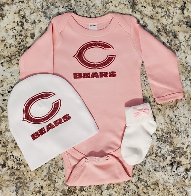 Bears baby outfit Bears baby gift girl Chicago football baby clothes girl