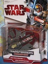 STAR WARS TRANSFORMERS CROSSOVERS OBI WAN KENOBI JEDI STAR FIGHTER **TOTALMENTE NUEVO**