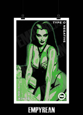 #ad Type O Negative Bloody Kisses Black No. 1 Lily Munster Poster Art Print $19.99
