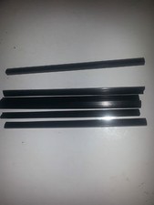 QTY 5 (FIVE) A5 SLIDE BINDERS 5MM CAPACITY BLACK -- LENGTH 212 MM-ROUND