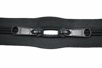 Zipper 5 mm Spiral 078 Dark Olive O-Shape 2 Sliders up to 200 cm