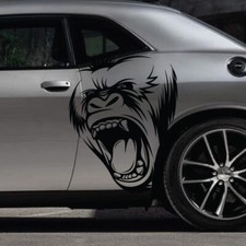 2x Gorilla King Kong Side Hood Decal Car Truck Vehicle Graphic Tailgate Pickup