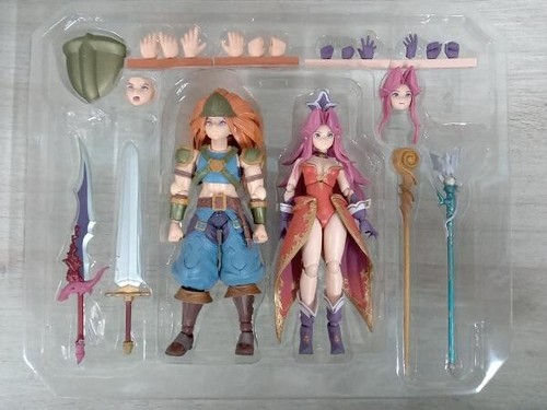 Square Enix Trials of Mana: Duran & Angela Bring Arts Action Figure Set con s... - Foto 3 di 8