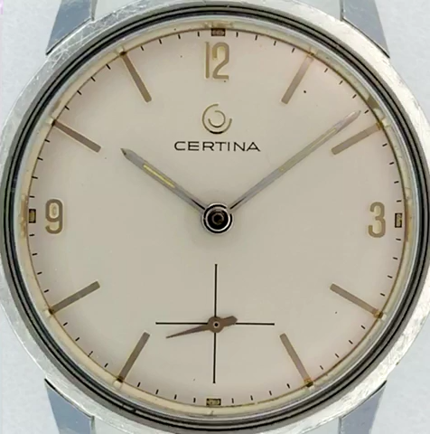 CERTINA Stainless steel screw back Ref 7001 15 Cal 28-10 Manual winding Vintage - Video 1 of 1