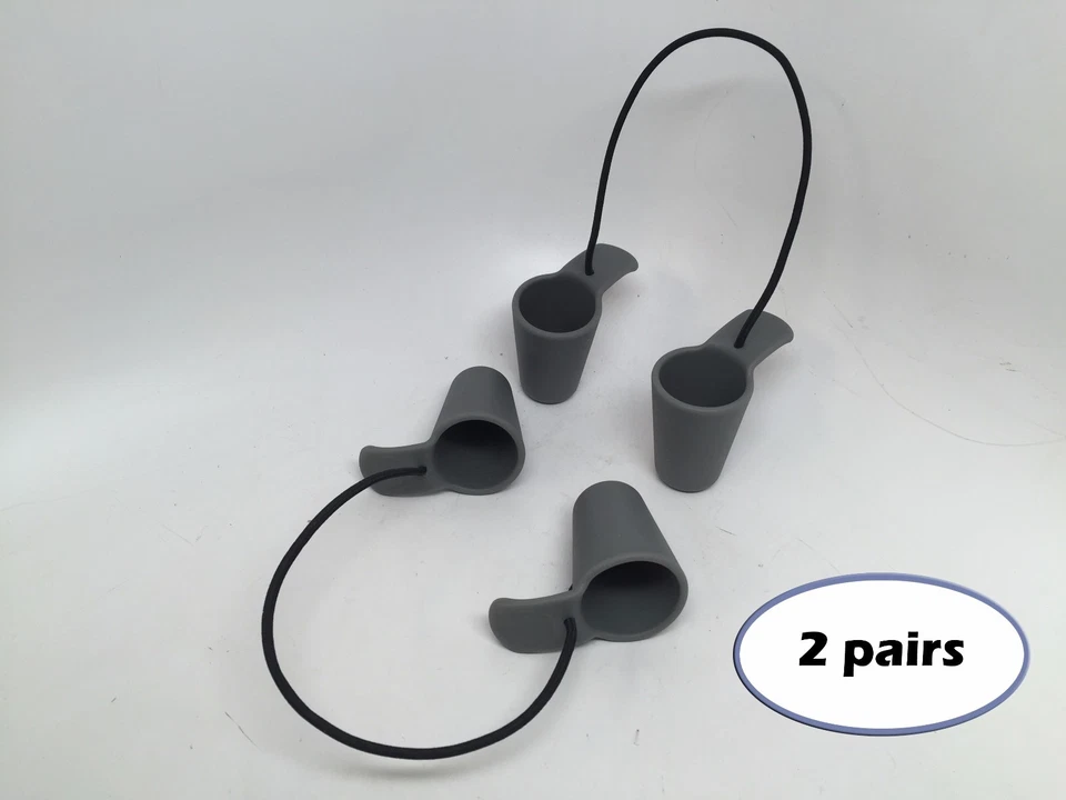 Pactrade Marine 2pairs Grey Scupper Plugs Stoppers TPR Sit-On-Top Kayak Holes