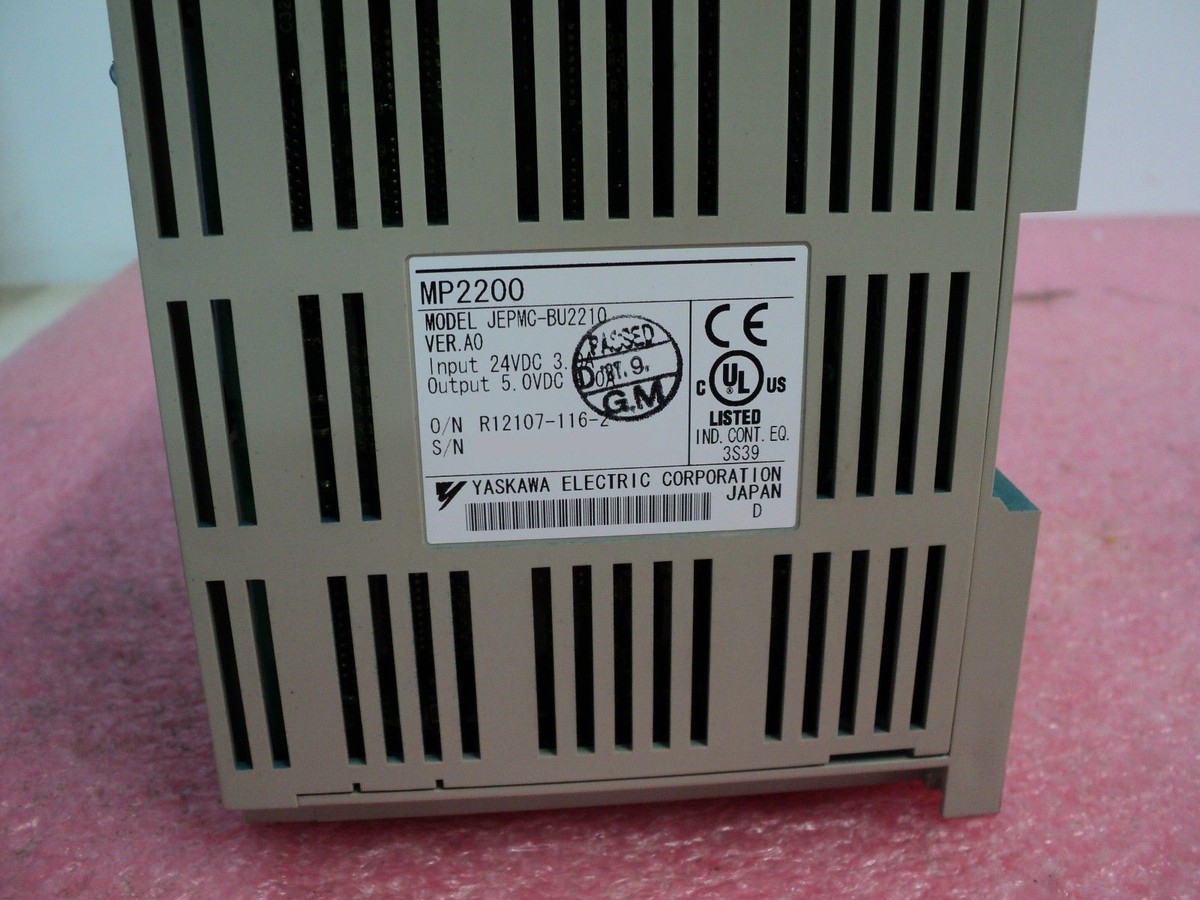 Yaskawa MP2200 MBU-02 JEPMC-BU2210 W/ CPU-01, 218IF-01 Yaskawa MP2200 MBU-02 JEPMC-BU2210 W/ CPU-01, 218IF-01