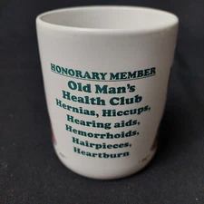 Vintage Leanin Tree Coffee Mug Old m health,MGW106.1993 Art by Mike Scovel. 