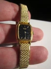 VINTAGE SEIKO QUARTZ WATCH LADIES' BLACK FACE- FITS UP TO 7" WRIST - BBA25A