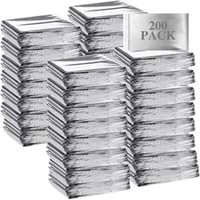 Emergency Blanket Bulk Mylar Survival Thermal Blankets Pack Silver Foil 