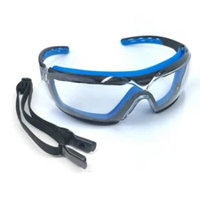 TAIGAOASIS Safety Glasses, Full Coverage Lens, Built-in Brow Guard, Blue