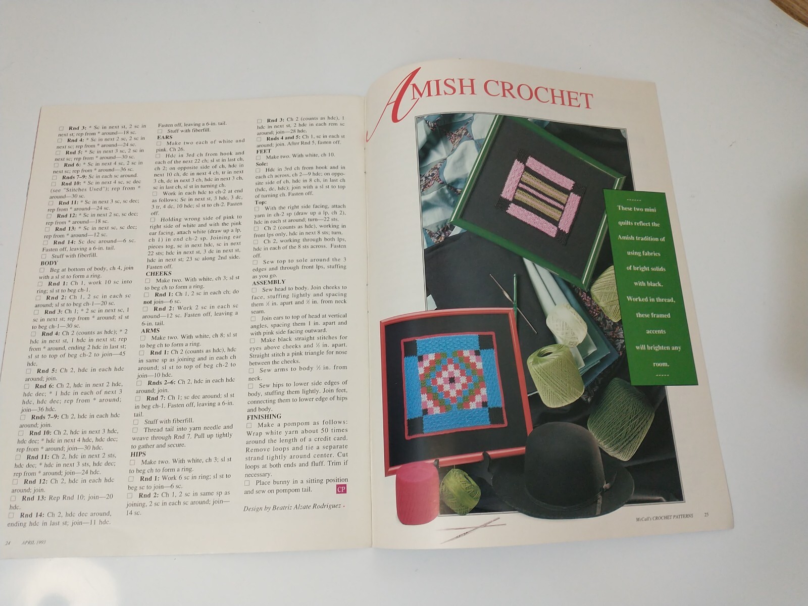 McCall's Crochet Patterns VTG April 1993 Magazine Spring Clothing