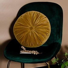 【Must GO】13.7'' Round Decoration Pillow Pleated Circular Pillows Floor Cushion