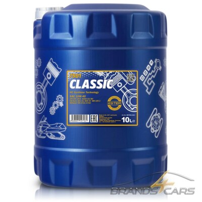 MANNOL 10 L LITER CLASSIC 10W-40 API SN/CH-4 MOTOR-ÖL MOTOREN-ÖL 50048456