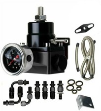 6an -an6 Fitting Adjustable Fuel Pressure Regulator Kit 100psi Guage Universal 6an -an6 Fitting Adjustable Fuel Pressure Regulator Kit 100psi Guage Universal