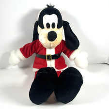 Disney Goofy Santa Claus Plush 18  Macy's Exclusive 1990  s Christmas Vintage