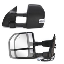 Pair Towing Mirrors Fits 2005 2006 Ford F250 F350 Super Duty Power Heated Signal
