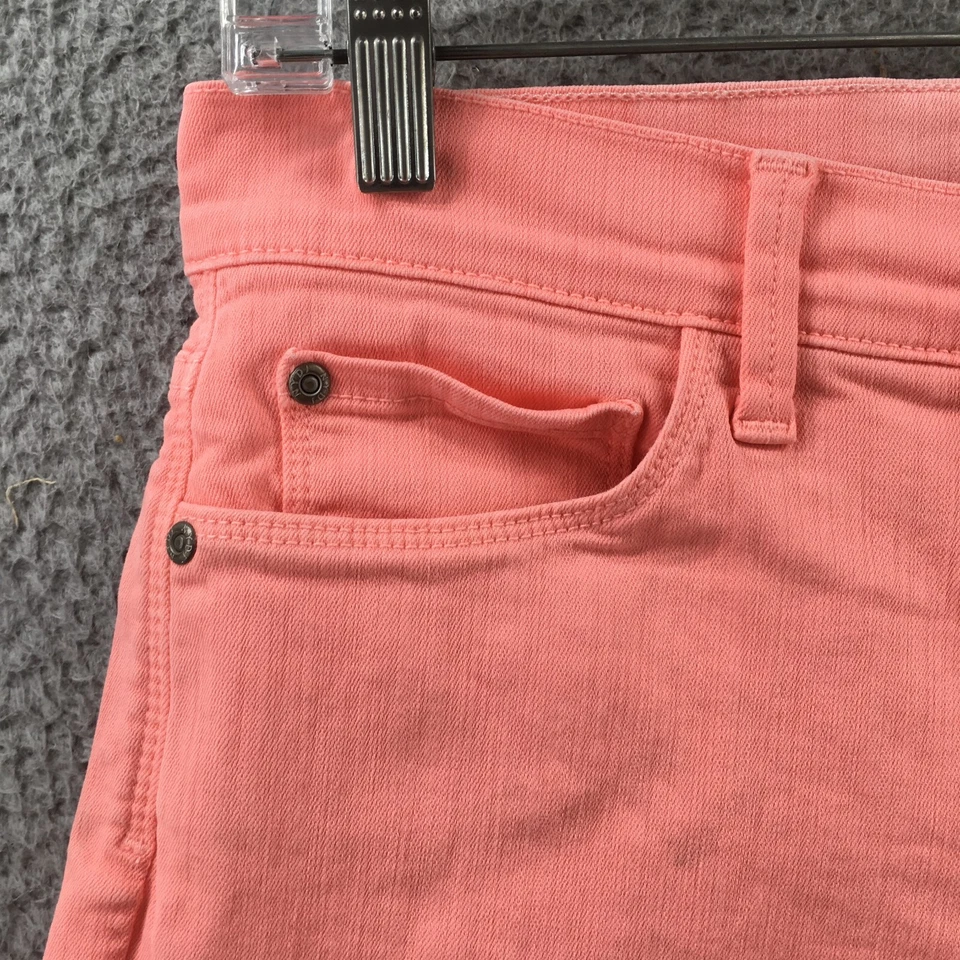 NYDJ  Bermuda Short Womens 4 (actual 31x10.5) Pink Mid Rise Cotton Blend Zip Fly - Image 3 of 4