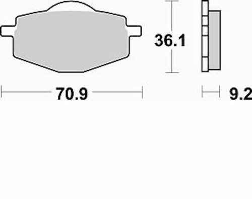 Braking Pastiglie Freno Posteriori Semimetallic Yamaha XT 600 Z TENERE 1987-1991 - Foto 2 di 3