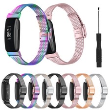 For Fitbit Inspire 1 2 HR Luxury Stainless Steel Watch Band Replacement Strap