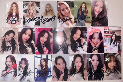 WJSN BONA Autographed Signed Photo card PC COSMIC GIRLS KIM JIYEON