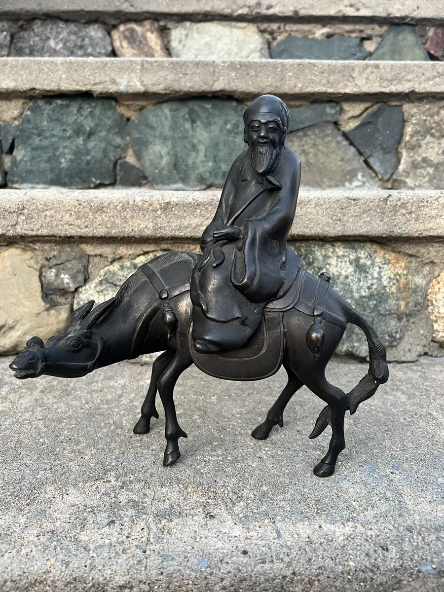 马中国风青铜雕像、雕像| eBay