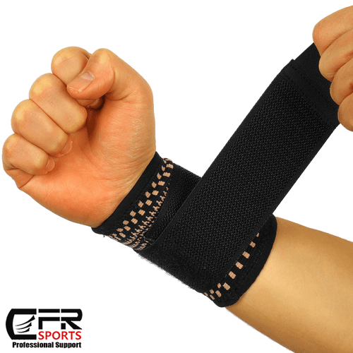 Copper Wrist Wrap Support Brace Carpal Tunnel Splint Sprain Arthritis Protectors - Picture 11 of 13