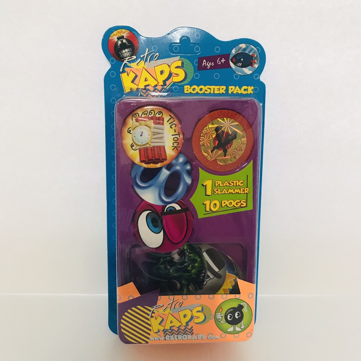 Retro Kaps Booster Pack 1 Plastic Slammer 10 Pogs Age 6+ | eBay
