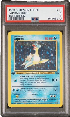 lapras japanese holo psa9 swirl ラプラス 旧裏 Pokemon Lapras Fossil 1st Edition NON Holo Rare #25 PSA 7 | eBay