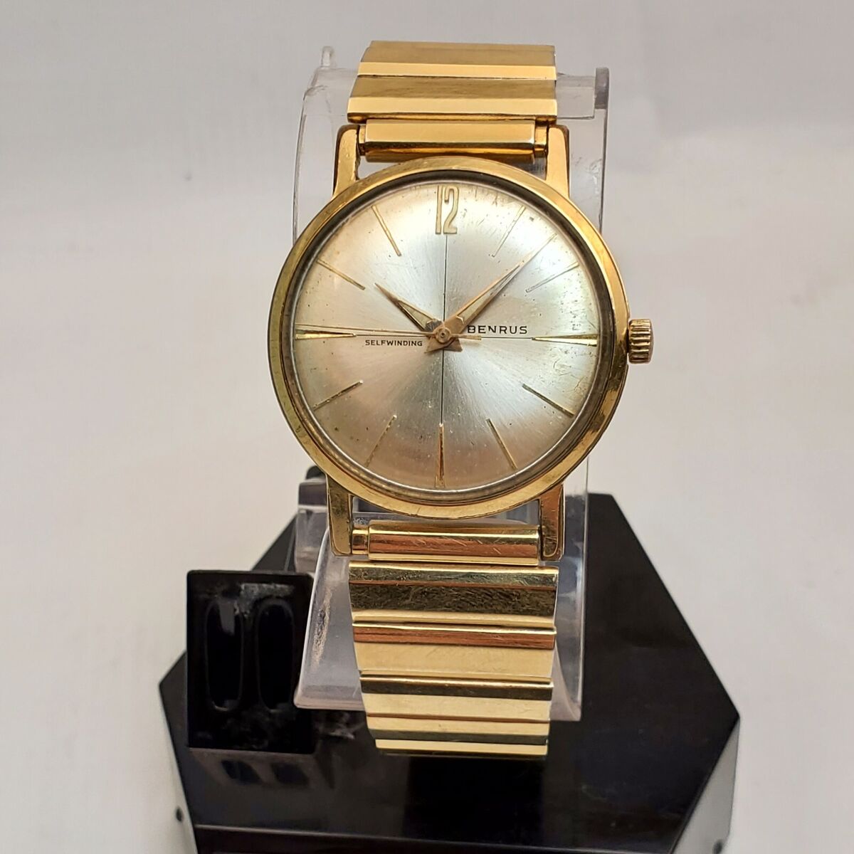 【通販激安】 BENRUS VINTAGE 3021 TONE GOLD AUTOMATIC SELF-WINDING SERIES アナログ(手巻き)