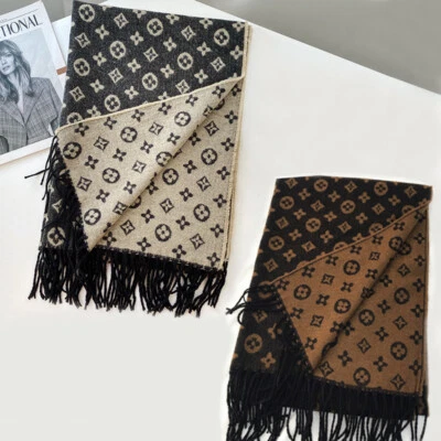 Women's Winter Fringe Scarf Shawl Pashmina Cashmere Scarves Warm Blanket Wraps