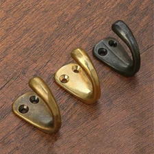 Small Hook Antique Bronze Black Simple Key Hook Coat Hook Brass Wall Hook
