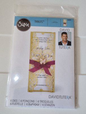 Stanzschablone SIZZIX Thinlits besondere Kartenform 661879 David Tutera