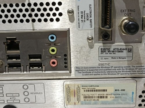 Agilent E5071C, 4-Port Network Analyzer, 8,5GHz, 019,480,UNQ, MY46110664 # - Picture 3 of 17