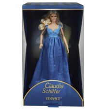 Claudia Schiffer Barbie Signature Doll Supermodel In Versace Gown Brand New box!