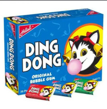 4x DING DONG ORIGINAL BUBBLE GUM HALAL SWEETS PAKISTAN PACK HILAL [36pcs pack]..