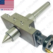 Taper Lathe Turning Attachment Cross Slide MT2 Shank With Revolving LIVE Center
