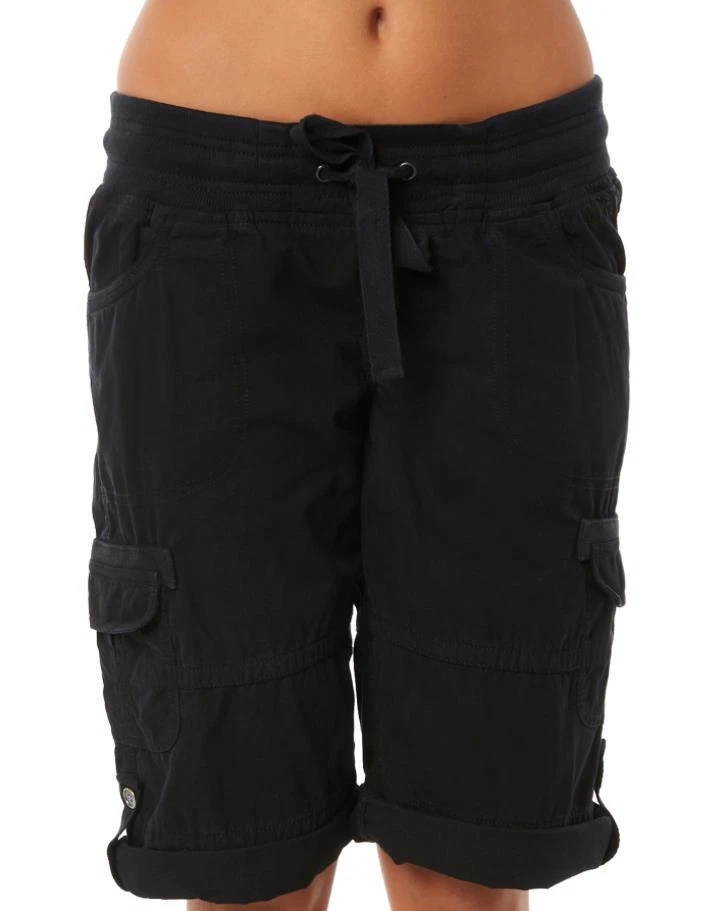 Rip Curl Womens 8 ALMOST FAMOUS II WALKSHORT Casual Cargo Shorts GWAFI1 Black