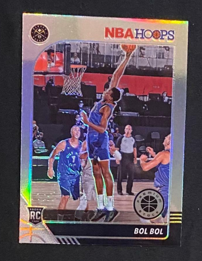 2019-20 Bol Bol RC NBA Hoops Premium Stock Silver Prizm (Nuggets)#233, HOT STAR