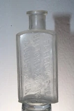 AUGUSTA GA MEDICINE BOTTLE FARGO & EVE  4 1/4''