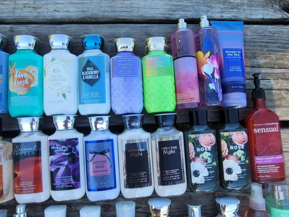 HUGE Lot BBW Bath & Body Works Body Lotion Shower Gel Fragrance Mist