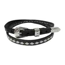 M&F Diamond Studded Black Hatband 0201101